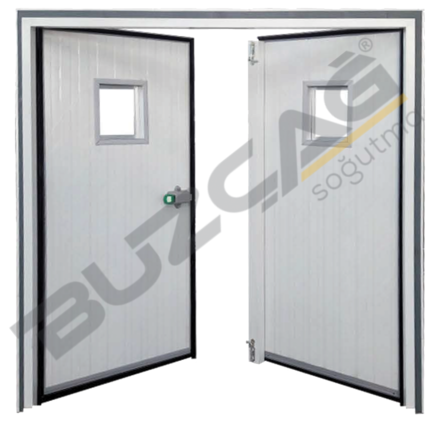 أبواب مفصلية ذات جناحين لغرف التبريد والتجميد