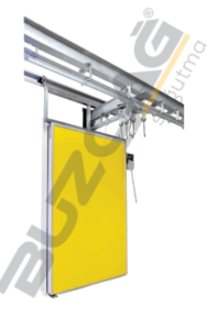 أبواب مونوريل منزلقة لغرف التبريد والتجميد